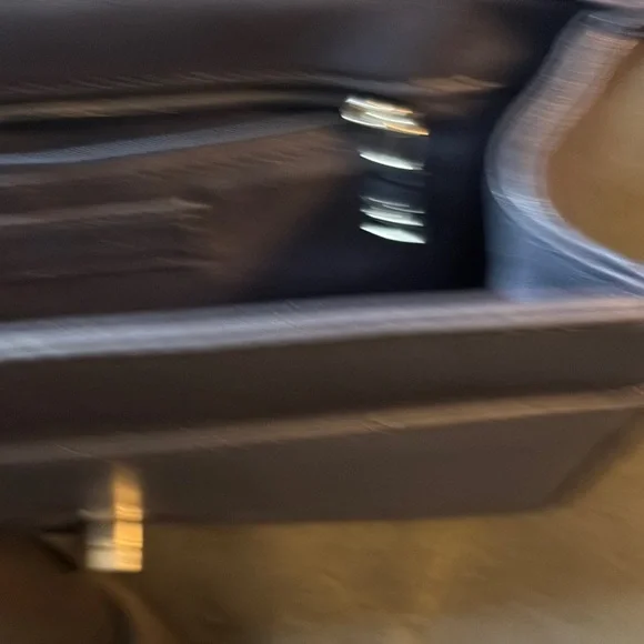 Elegant denim Blue Quilted Bag Set Bradley mischka bundle - Picture 4 of 11